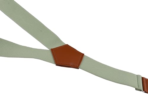 Image of Suspenders for Men Y Back Adjustable Elastic with Strong Clips 47 Inches