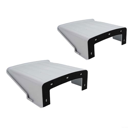 Bulevisiter Cubierta superior de cámara para cámaras de seguridad al aire libre, protección contra el sol y la lluvia, carcasa de plástico impermeable, compatible con cámaras CCTV e IP, (2 unidades)