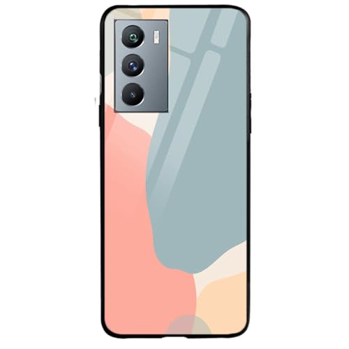Image of COLORflow Back Cover Compatible with iQOO 9 SE 5G | Stone Marble | Shockproof TPU Bumper Cover with Camera Protection Back Cover Compatible with iQOO 9 SE 5G