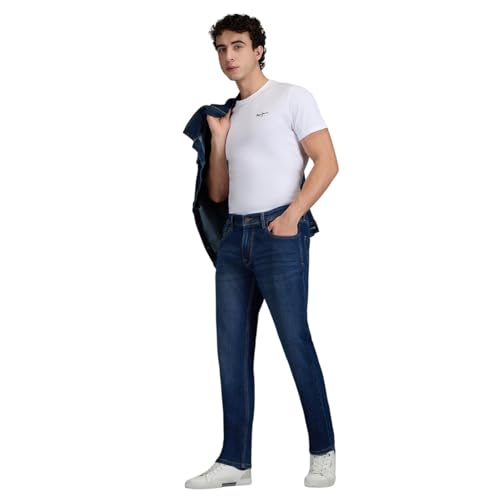 Image of Pepe Jeans Men's Jeans | Straight Fit | Mid Rise | Stretchable