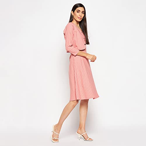 Image of CAMEY Women Striped Cotton Dress