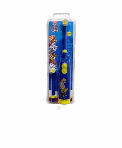 Fablab Nickelodeon Paw Patrol Battery Operated Soft Rubber Handle Toothbrush with Extra Brush