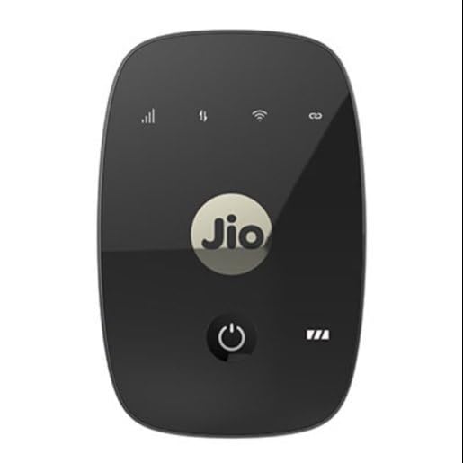 Image of JIO-FI Router M2S- Black with Free 156GB Data Recharge of Rs. 1500 in Form of 13 Data Voucher Worth Rs. 121 Each 2300mAh Battery, Nano SIM, Connect Upto 31 Devices