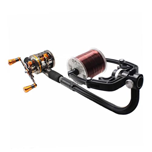 CAKEEYUM Fishing Line Spooler Machine Portable Adjustable Spinning Reel Line Winder Fishing Tackle Tool Black Reel SpoolerFishing Spooler Winder Accessories
