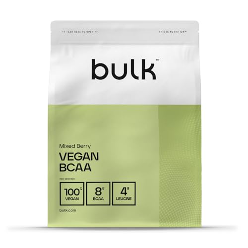 Bulk BCAA en polvo vegano, mezcla de bayas, 500 g