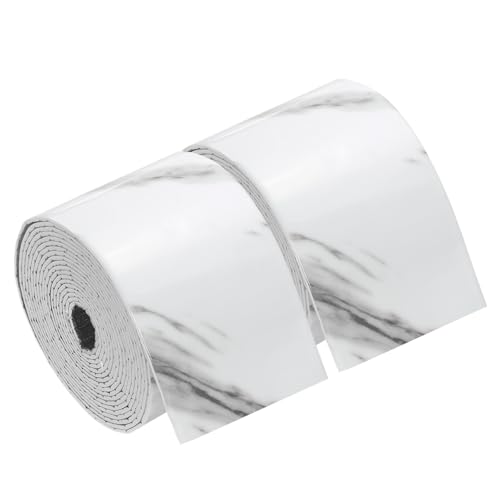 Bande de finition autocollante marbre blanc pour lignes de bordure coin 2x