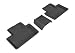 3D MAXpider Second Row Custom Fit All-Weather Floor Mat for Select Volvo XC90 Models - Kagu Rubber (Black)