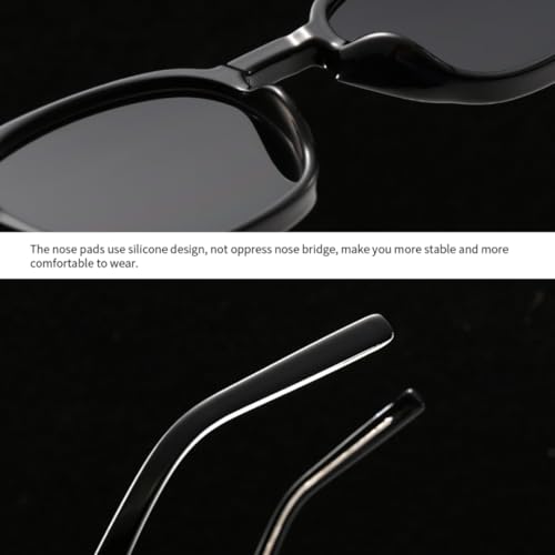 Lunettes de soleil en acrylique de qualité supérieure style rétro chic