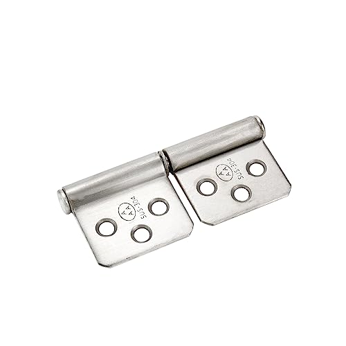 Rannb 3-Inch Flag Hinges 304 Stainless Steel Lift Off Hinge Detachable Door Hinge - 4Pcs #TOP4