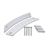 1 Pair Brushed Aluminum Silver Interior Door Handle Panel Left&Right Side Door Pull Handles Compatible with VW Beetle Bug 1998-2010