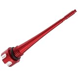 Yuegtik Motorrad Ölmessstab Ölmessstab Ölmessstab Für 50ccm 70ccm 90ccm 110ccm 125ccm Für CRF Für DFG Für SSR Für ATV Ölthermometer Gewinde(Red)