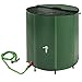 tectake® Deposito Agua Lluvia Plegable, Bidón con Grifo, Bolsa Agua Resistente Intemperie, Accesorios Camping, Garrafa Agua, Supervivencia, Fácil Montaje, Recolección Agua Lluvia - 500 litros
