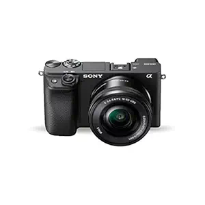 Sony Alpha Ilce-6400L 24.2Mp Mirrorless Camera (Black) with 16-50Mm Power Optical Zoom Lens | Aps-C Sensor | Real-Time Eye Auto Focus | 4K Vlogging Camera | Tiltable LCD - Black