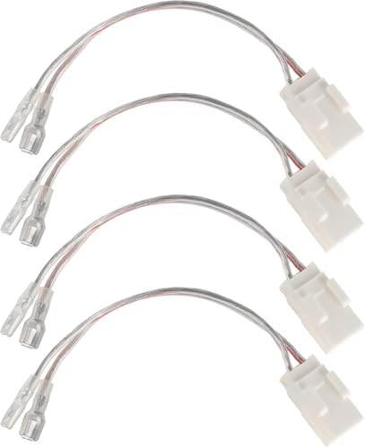 NuIth 72-6514 Car Speaker Wiring Harness Connector Adapter for Dodge Ram 2000-2020, Chrysler 2004-2017 Aftermarket Front Rear Door Speaker Harness Cable Plug 4 PCS