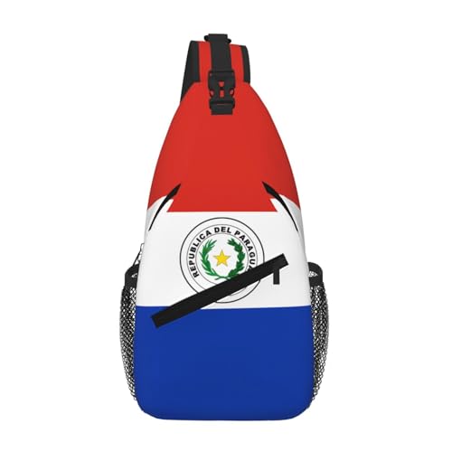 Mochila de senderismo paraguaya con correa cruzada para excursiones urbanas