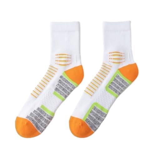Image of Crew Socks for Women & Men Circulation, Ankle Compression for Diabetic and Neropathy Pain Relief, Swelling, Neuropathy, Runner, Nurses, Travel, Pregnancy, Flying