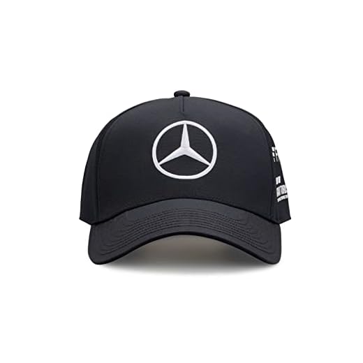 Mercedes AMG Petronas Formula One Team - Official Formula 1 Merchandise - Lewis Hamilton 2022 Team Cap - Black - One Size