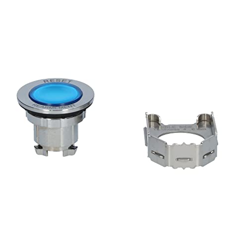 Cabeza pulsador rasante iluminado blanco LED Harmony Schneider para panel 4