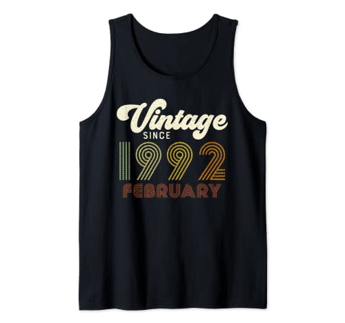 Vintage Dal Febbraio 1992 Retro 30° Compleanno Canotta