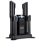 COSTWAY Boot Dryer, Shoe Dryers with 180 Mins Timer & Heating Blower, Ozone Disinfection, Extendable Design, Electric Shoe and Boot Warmer for Work Boots, Ski, Glove, Hats, Black