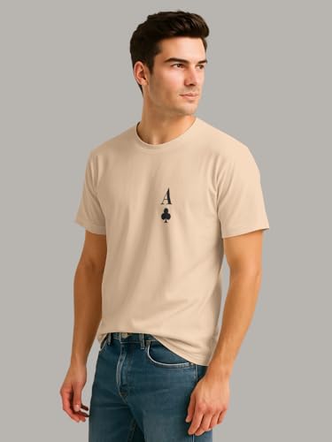 Image of BULLMER Trendy Printed Round Neck Half Sleeve Tshirt for Men | Mens Crew Neck Tshirt - Pack of 2