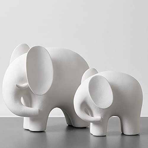 Estatua Elefante Decorativa Cerámica Moderna Pequeña miniatura 2