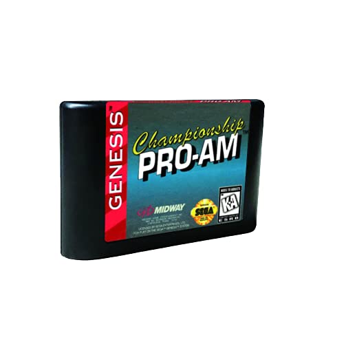 Royal Retro Championship Pro-Am - USA Label Flashkit MD Electroless Gold PCB Card for Sega Genesis Megadrive Video Game Console (Region-Free)
