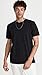 FRAME Men's Logo Tee, Noir, Black, S