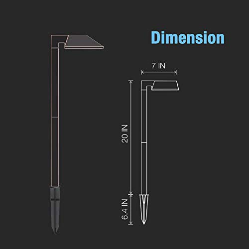 image for GOODSMANN Landscape Lighting 8PK Low Voltage Path Lights LED 1W 100 Lu