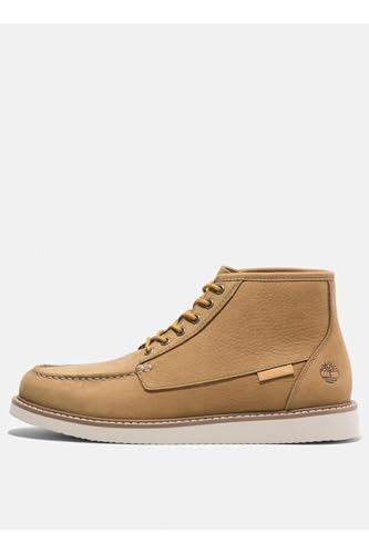Timberland Men's Newmarket Mid Lace Up Chukka Boot, Wheat Nubuck, 7 Wide