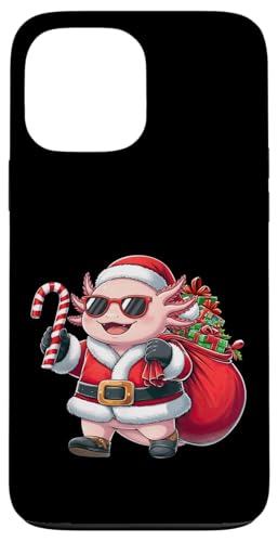 ʔAxolotl NX}XT^ߑ NX}X j̎q ̎q LbY X}zP[X iPhone 13 Pro Max p