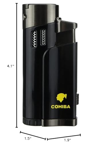 Encendedor de llama torch recargable de butano para cigarros miniatura 6