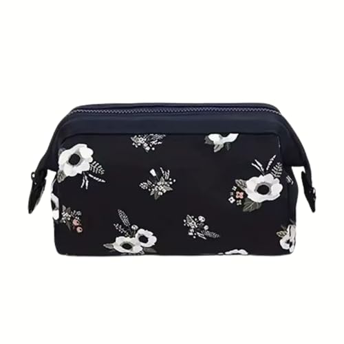 Bolsa/Necessaire Organizadora de Maquiagem – 4 Estampas Modernas (Floral Elegante)