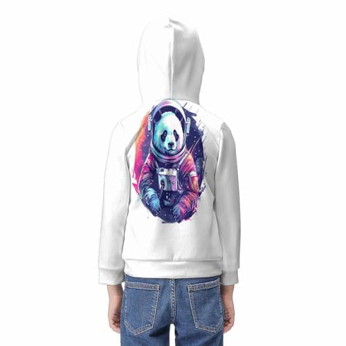 Sweat à capuche panda résistant pour pull léger enfant 10-12Y