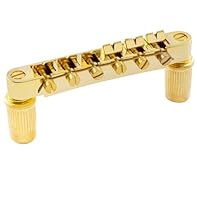 Fits Les Paul or Epiphone style guitar Made of zinc alloy ABR-1 Style, 11mm narrow size,Bridge string spacing: 52.5mm (2-1/16 ") ; Stud Spacing: 73.8mm(2-29/32") Full unit, two studs, ready for use Package included: 1 Set Guitar Bridge & Tailpiece