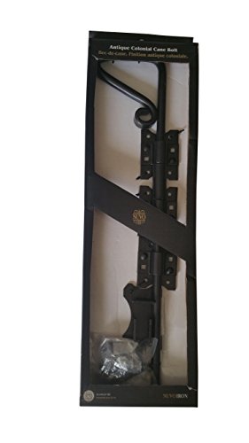 Nuvo Iron Black Antique Colonial Cane Bolt #TOP1