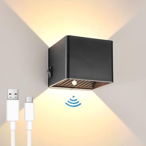 USB Wandleuchte Mit Bewegungsensor - 3000K 120L IP44 4400mAh Akku