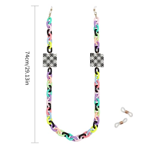 Image of Acrylic Glasses Chain Holder for Women Sunglasses Lanyard Necklace Decorative Chain Eyewear Retainer Eyeglass Strap