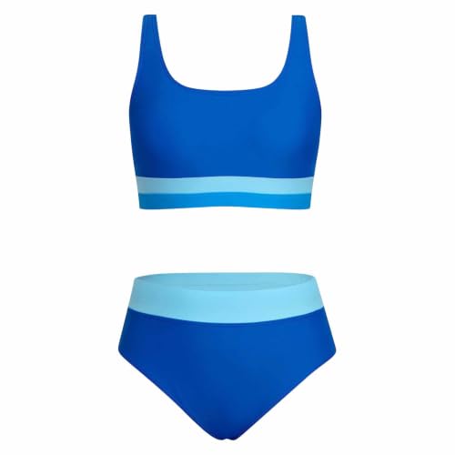 Ensemble tankini enfants maillot de bain deux pièces couvrant ado fille 9-16 ans