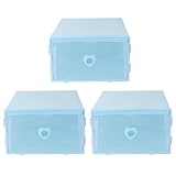 Caja De 3 Piezas Caja Para Guardar Zapatos Caja Para Zapatos Contenedor De Almacenamiento Shoe Stand Organizador De Zapatos Cajones Cajonera Bufanda El Plastico Hombres y Mujeres