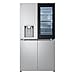 Produktbild LG GMG960MBJE Side by Side Kühlschrank mit InstaView, Klasse E, 638 L, Multi Door Kühl- und Gefrierschrank mit Eis-, Crushed Ice und Wasserspender, Total No Frost