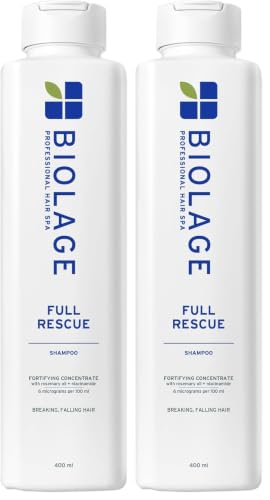 Image of Biolage Full Rescue Anti-Breakage Shampoo, 74% less breakage & Reduces Hairfall,With Rosemary Oil & Niacinamide, Vegan & Cruelty-Free I For Men and Women