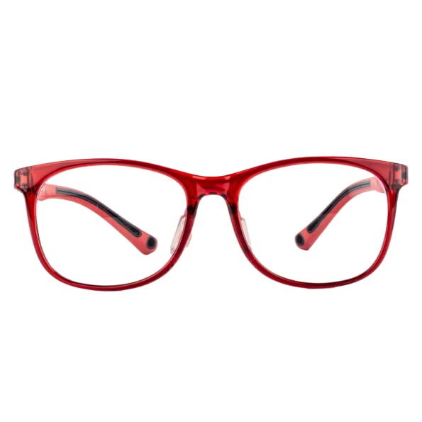 Image of LILPLANET Kids Computer Glasses: Matte Grey Transparent Full Rim Round Kids Hooper Digi Hooper-C3 | Rectangle Frames - TRD-105