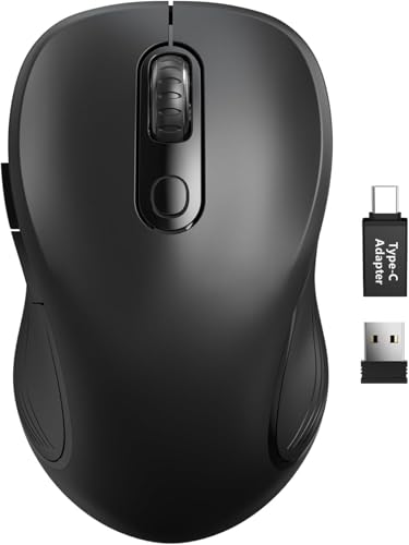 Trueque Wireless Mouse, 2.4GHz Ergonomic Mouse for Laptop & PC, Silent Portable Computer Mice with...