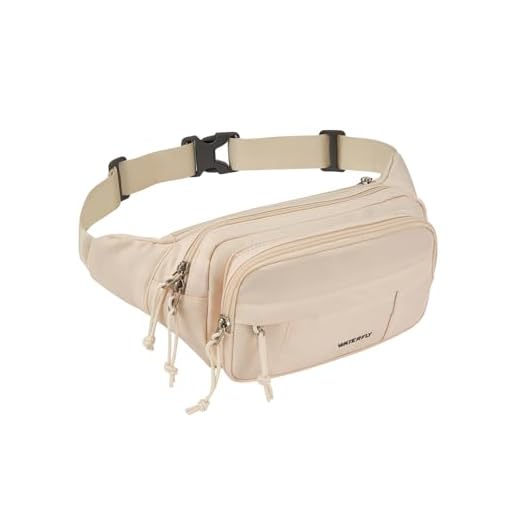 Waterfly Sac Banane Homme Femme: Grand Bumbag avec 5 Poches Zippées Hipbag Unisexe Sacoche Banane de Sport pour Randonnée Cyclisme Balade Ville Vacances Entraînement Chien