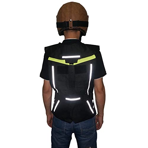 Motorcycle Airbag Vest With Tail Protection Moto Racing Professional Advanced Motocross Protective Airbag Jacket (L, Black) #TOP2