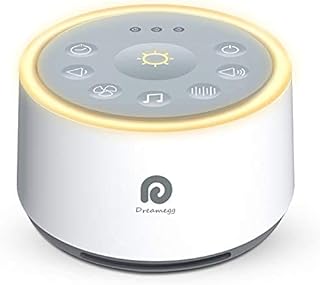 White Noise Machine - Dreamegg Sound Machine for Sleeping & Relaxing, 24 Non-Looping