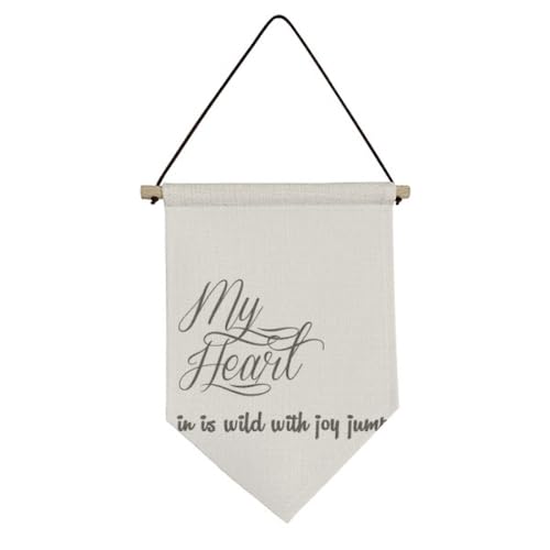Drapeau en toile inspirant My Heart Joy pour un intérieur serein