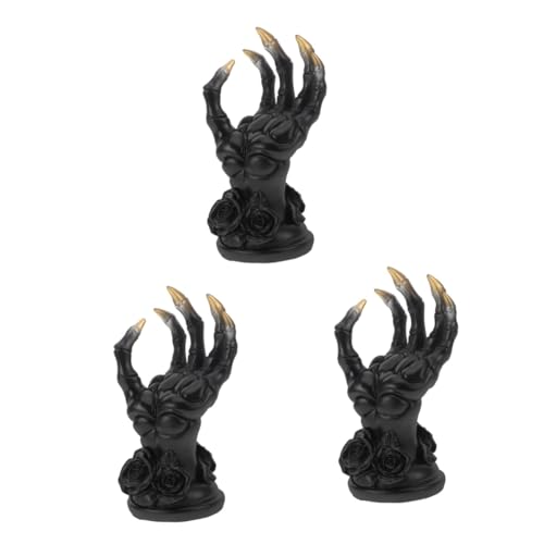 Bagues gothiques à suspendre résine noire déco chambre vintage - 2