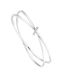 karen millen uk london Détails du produit : ce bracelet est fabriqué en laiton plaqué argent. Il a un diamètre intérieur de 6,9 cm et pèse 15,6 g.